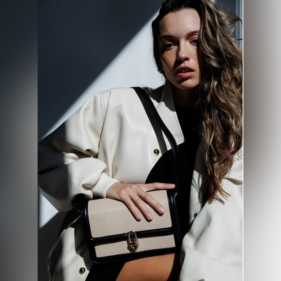 JULES KAE Mia Bag. BRAND NEW IN ORIGINAL PACKAGING. Blush lizard vegan leather. - Picture 4 of 10